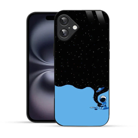 Bornstud Galaxy Astronouts blue Printed Case for iPhone 16