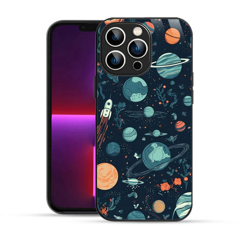 Bornstud Galaxy green Printed Case for iPhone 13 Pro
