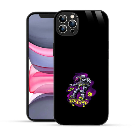 Bornstud Galaxy Astronout skate Printed Case for iPhone 12 Pro