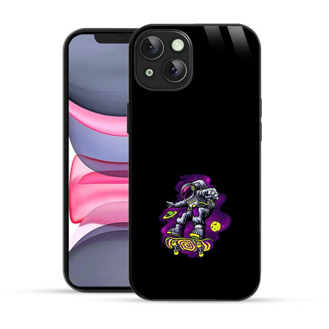 Bornstud Galaxy Astronout skate Printed Case for iPhone 14 Plus