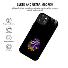 Bornstud Galaxy Astronout skate Printed Case for iPhone 15