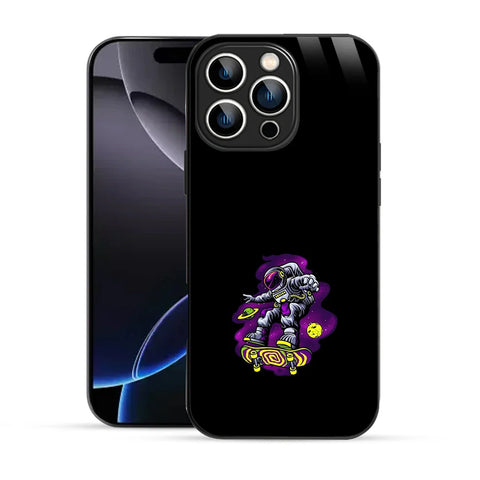 Bornstud Galaxy Astronout skate Printed Case for iPhone 16 Pro