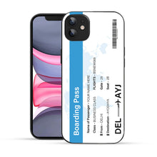Bornstud Personalised my Boarding Pass Printed Case for iPhone 12 Celestial Blue