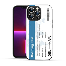 Bornstud Personalised my Boarding Pass Printed Case for iPhone 13 Pro Dirty Blue