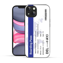Bornstud Personalised my Boarding Pass Printed Case for iPhone 13 Cobalt