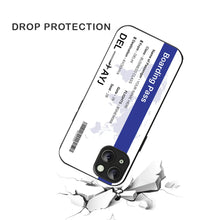 Bornstud Personalised my Boarding Pass Printed Case for iPhone 15 Cobalt