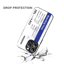 Bornstud Personalised my Boarding Pass Printed Case for iPhone 15 Pro Cobalt