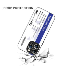 Bornstud Personalised my Boarding Pass Printed Case for iPhone 16 Pro Cobalt