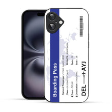 Bornstud Personalised my Boarding Pass Printed Case for iPhone 16 Cobalt