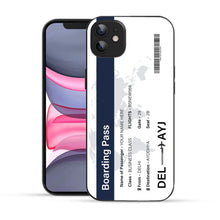 Bornstud Personalised my Boarding Pass Printed Case for iPhone 12 Ebony Clay