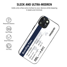 Bornstud Personalised my Boarding Pass Printed Case for iPhone 13 Ebony Clay