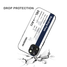 Bornstud Personalised my Boarding Pass Printed Case for iPhone 13 Ebony Clay