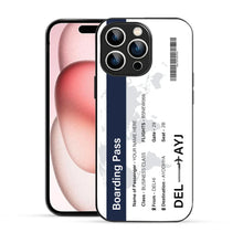 Bornstud Personalised my Boarding Pass Printed Case for iPhone 15 Pro Ebony Clay