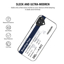 Bornstud Personalised my Boarding Pass Printed Case for iPhone 16 Ebony Clay