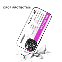 Bornstud Personalised my Boarding Pass Printed Case for iPhone 13 Pro Pinkish Purple