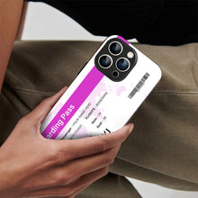 Bornstud Personalised my Boarding Pass Printed Case for iPhone 16 Pro Pinkish Purple
