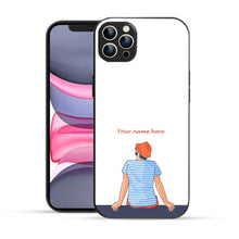 Bornstud Personalised my Name Printed Case for iPhone 12 Pro pinkish -orange - Bornstud