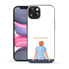 Bornstud Personalised my Name Printed Case for iPhone 13 pinkish -orange - Bornstud