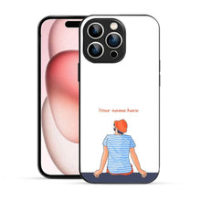 Bornstud Personalised my Name Printed Case for iPhone 15 Pro pinkish -orange - Bornstud