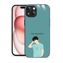 Bornstud Personalised my Name Printed Case for iPhone 15 Plus Blue - Bornstud