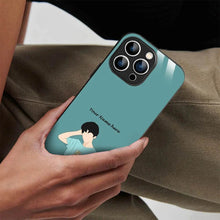 Bornstud Personalised my Name Printed Case for iPhone 15 Pro Blue - Bornstud