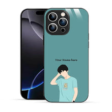 Bornstud Personalised my Name Printed Case for iPhone 16 Pro Max Blue - Bornstud