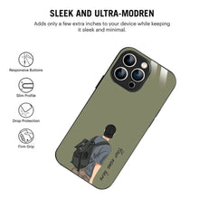 Bornstud Personalised my Name Printed Case for iPhone 16 Pro Max Brown Grey - Bornstud