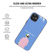 Bornstud Personalised my Name Printed Case for iPhone 12 Pastel Blue - Bornstud