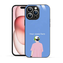 Bornstud Personalised my Name Printed Case for iPhone 15 Pro Pastel Blue - Bornstud