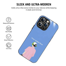 Bornstud Personalised my Name Printed Case for iPhone 16 Pro Pastel Blue - Bornstud