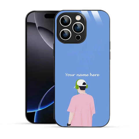 Bornstud Personalised my Name Printed Case for iPhone 16 Pro Max Pastel Blue - Bornstud