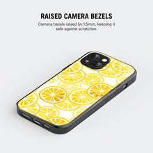 Bornstud Lemon Aesthetic iPhone 15 Mobile Back Cover – 2D Glass Printed Elegance - Bornstud
