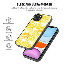 Bornstud Lemon Aesthetic iPhone 15 Mobile Back Cover – 2D Glass Printed Elegance - Bornstud