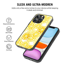 Bornstud Lemon Aesthetic iPhone 15 Pro Mobile Back Cover – 2D Glass Printed Elegance - Bornstud