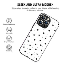 Bornstud Aesthetic Black Heart iPhone 13 Pro Mobile Back Cover – Premium Style & Protection - Bornstud