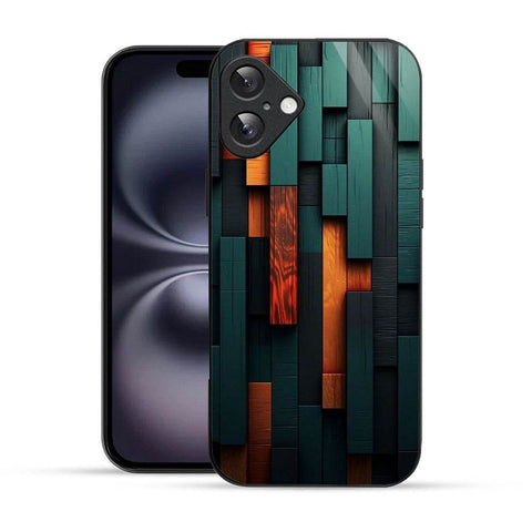 Bornstud Wooden design Mobile Cover for iPhone 16 Plus – Vibrant Elegance with Premium Protection - Bornstud