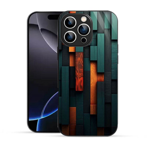 Bornstud Wooden design Mobile Cover for iPhone 16 Pro Max– Vibrant Elegance with Premium Protection - Bornstud