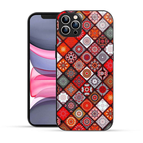 Bornstud Mandala Tapestry Multicolor Mobile Cover for iPhone 12 Pro – Vibrant Elegance with Premium Protection - Bornstud