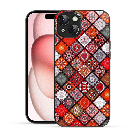Bornstud Mandala Tapestry Multicolor Mobile Cover for iPhone 15 Plus – Vibrant Elegance with Premium Protection - Bornstud