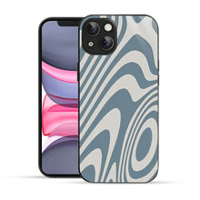 Bornstud Blue Curve Pattern Mobile Cover for iPhone 14 Plus – Vibrant Elegance with Premium Protection - Bornstud