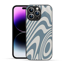 Bornstud Blue Curve Pattern Mobile Cover for iPhone 14 Pro – Vibrant Elegance with Premium Protection - Bornstud