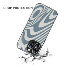Bornstud Blue Curve Pattern Mobile Cover for iPhone 14 Pro – Vibrant Elegance with Premium Protection - Bornstud
