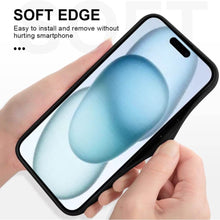Bornstud Blue Curve Pattern Mobile Cover for iPhone 15 – Vibrant Elegance with Premium Protection - Bornstud