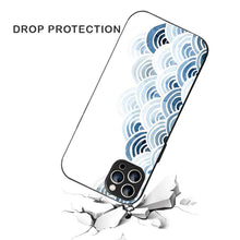 Bornstud Blue and White Pattern with Waves Mobile Cover for iPhone 12 Pro – Vibrant Elegance with Premium Protection - Bornstud
