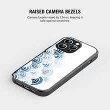 Bornstud Blue and White Pattern with Waves Mobile Cover for iPhone 14 Pro – Vibrant Elegance with Premium Protection - Bornstud