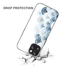 Bornstud Blue and White Pattern with Waves Mobile Cover for iPhone 15 – Vibrant Elegance with Premium Protection - Bornstud