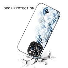 Bornstud Blue and White Pattern with Waves Mobile Cover for iPhone 15 Pro – Vibrant Elegance with Premium Protection - Bornstud