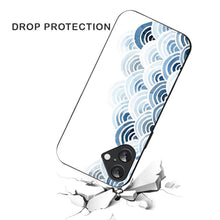 Bornstud Blue and White Pattern with Waves Mobile Cover for iPhone 16 – Vibrant Elegance with Premium Protection - Bornstud