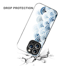 Bornstud Blue and White Pattern with Waves Mobile Cover for iPhone 16 Pro – Vibrant Elegance with Premium Protection - Bornstud