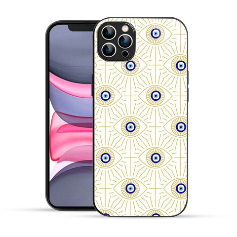 Bornstud Evil Eye Vector Art  Mobile Cover for iPhone 12 Pro – Vibrant Elegance with Premium Protection - Bornstud